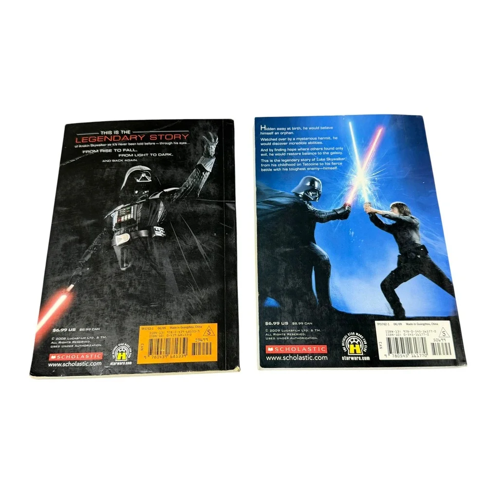 Star‎ Wars Scholastic Book Set Anakin and Luke Skywalker Paperbacks 2008 2009